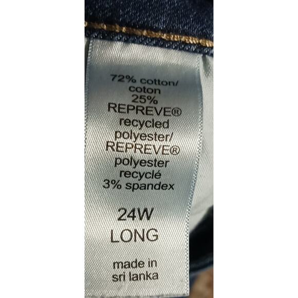 Womens Maurices Button Fly High-Rise stretch Ankle jeans 24W long 40Wx30.5L - Picture 7 of 7